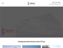 Tablet Screenshot of kelley-construction.com